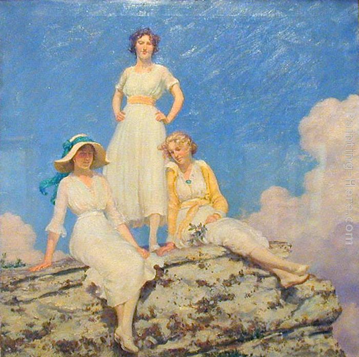 Noonday Sunlight painting - Charles Courtney Curran Noonday Sunlight art painting